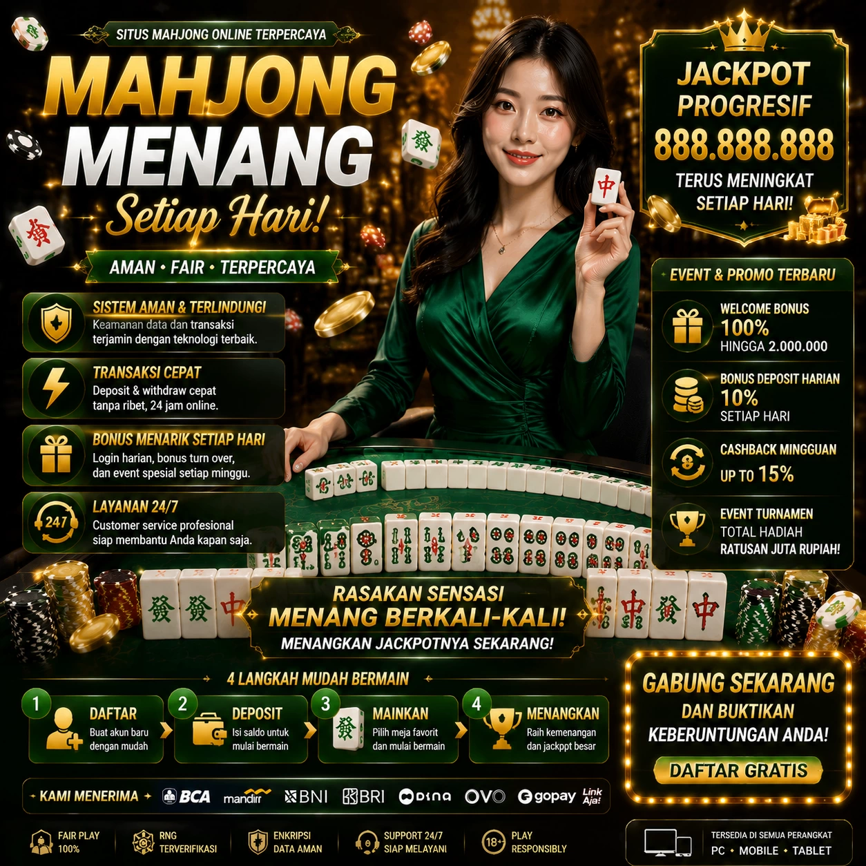 rajamahjong APK — gak dipotong pulsa